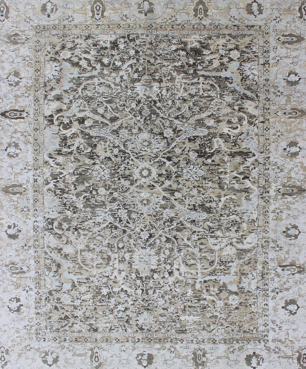 Silk and Wool Classic design rug in Contemporary Colors and modern Feel . Finely woven silk and wool rug with a classic design. rug AN - 117272, country of origin / type: Classic design / wool and silk rug Measures: 8 x 10 - Keivan Woven ArtsOB - 9497048 - 7120028 - 11342Rug