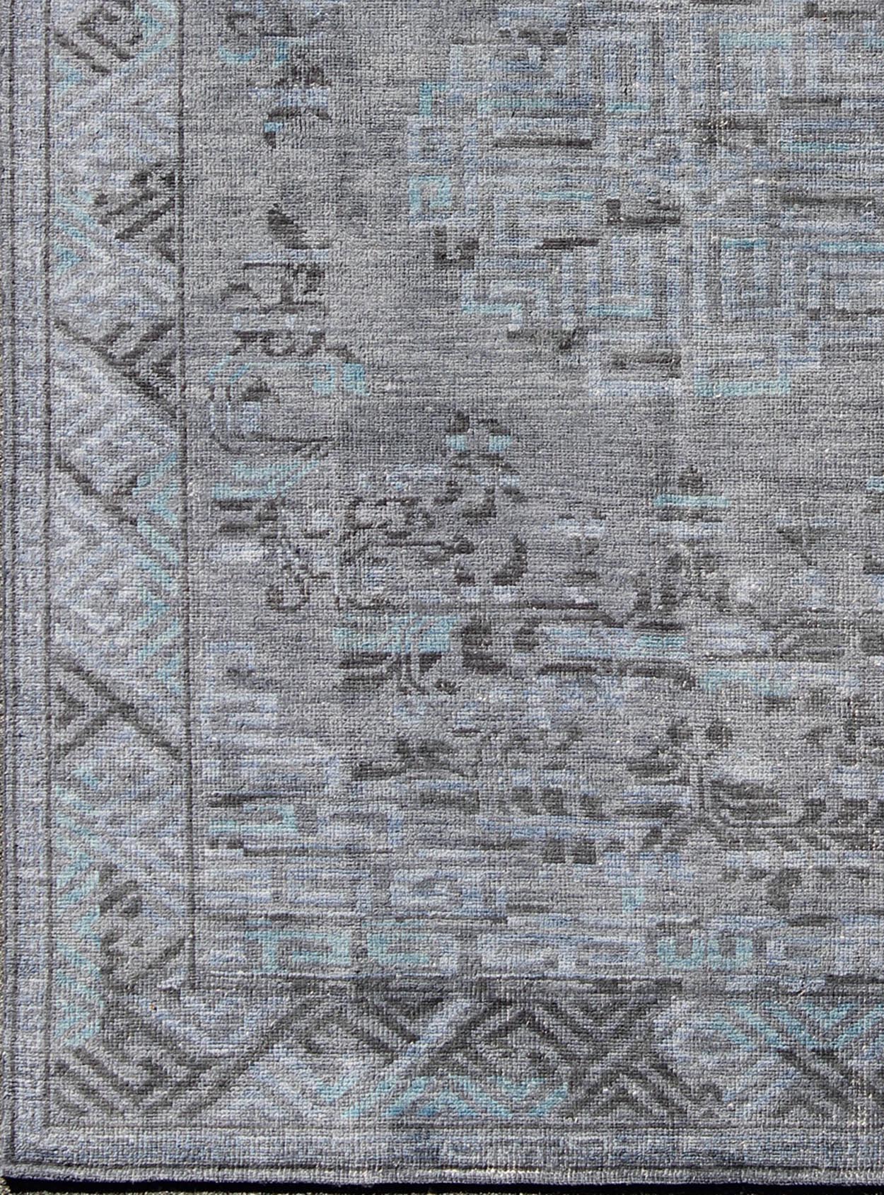 Keivan Woven Arts, Ob - 9516698 - 56230107, Distressed Khotan Rug - 8'2 X 11'6 - Keivan Woven ArtsOB - 9516698 - 56230107 - 9314Rug