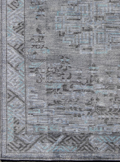 Keivan Woven Arts, Ob - 9516698 - 56230107, Distressed Khotan Rug - 8'2 X 11'6 - Keivan Woven ArtsOB - 9516698 - 56230107 - 9314Rug
