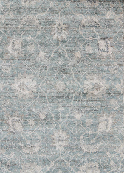 Keivan Woven Arts Turkish Oushak in Seafoam Green, Ivory and Light Gray Oushak in Seafoam Green, Ivory and Light Gray by Keivan Woven Arts - 8'0 X 10'0 Turkish Oushak in Seafoam Green, ivory and Light Brown. Keivan Woven Arts, OB - 954303... - Keivan Woven ArtsOB - 9543038 - 6480025 - 9689Rug