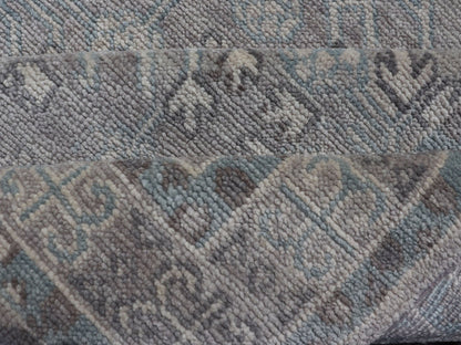 Modern Khotan Design Rug in Wool with All - Over Design By Keivan Woven Arts This modern Indian Khotan rug has been hand - knotted in wool and features an all - over, sub - geometric design rendered in muted tones. A complementary, multi - tiered border ... - Keivan Woven ArtsOB - 9543192 - 98000090 - 15496
