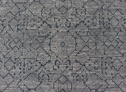 Hand - Knotted Modern Rug in Wool with All - Over Design in Blue and Cream This Modern Indian rug has been hand - knotted in wool and features an all - over, sub - geometric design rendered in blue and cream tones. A complementary, multi - tiered border en... - Keivan Woven ArtsOB - 9599733 - 18174Rug