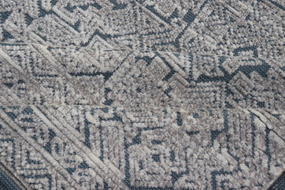 Hand - Knotted Modern Rug in Wool with All - Over Design in Blue and Cream This Modern Indian rug has been hand - knotted in wool and features an all - over, sub - geometric design rendered in blue and cream tones. A complementary, multi - tiered border en... - Keivan Woven ArtsOB - 9599733 - 18174Rug