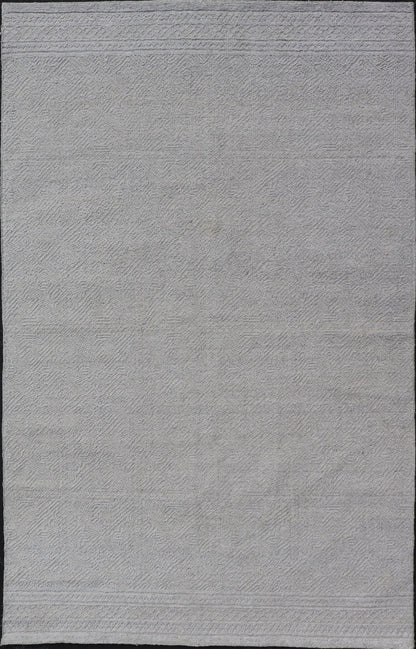 Muted Modern Indian All Gray Hand - Knotted Rug in Wool With Minimal Design Measures 5'7 x 9'0 Muted Modern Indian All Gray Hand - Knotted Rug in Wool; Country of Origin: India; Type: Modern, Modern Casual, Minimalist; Keivan Woven Arts: rug... - Keivan Woven ArtsOB - 9664883 - 18180Rug