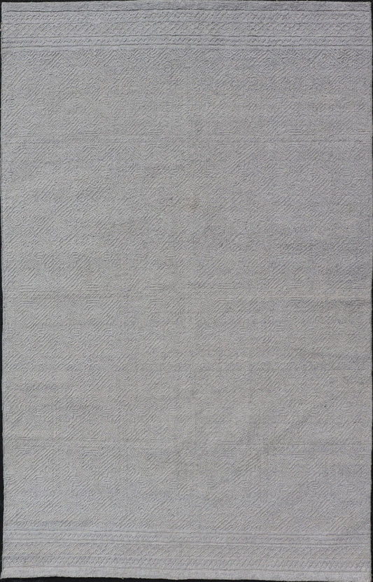 Muted Modern Indian All Gray Hand - Knotted Rug in Wool With Minimal Design Measures 5'7 x 9'0 Muted Modern Indian All Gray Hand - Knotted Rug in Wool; Country of Origin: India; Type: Modern, Modern Casual, Minimalist; Keivan Woven Arts: rug... - Keivan Woven ArtsOB - 9664883 - 18180Rug