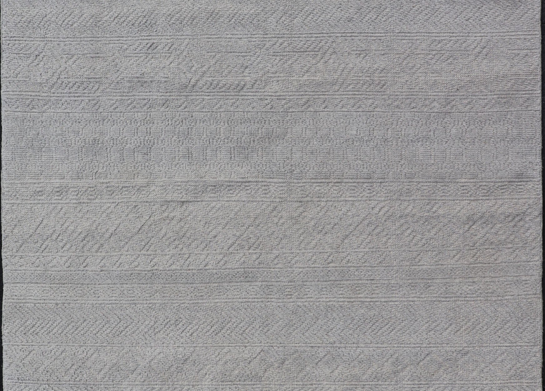Modern Hand - Knotted Oushak Rug in Wool with Sub - Geometric Design in Cream This modern tribal Oushak rug has been hand - knotted in wool. The rug features a modern, all - over sub - geometric design, rendered in cream, a complementary, multi - tiered bo... - Keivan Woven ArtsOB - 9664884 - 18186Rug