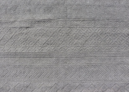Modern Hand - Knotted Oushak Rug in Wool with Sub - Geometric Design in Cream This modern tribal Oushak rug has been hand - knotted in wool. The rug features a modern, all - over sub - geometric design, rendered in cream, a complementary, multi - tiered bo... - Keivan Woven ArtsOB - 9664884 - 18186Rug