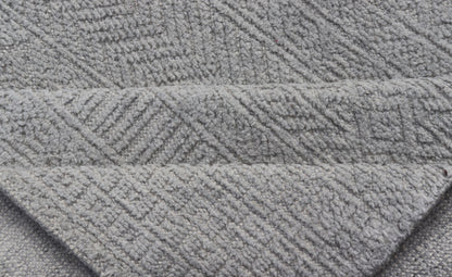 Modern Hand - Knotted Oushak Rug in Wool with Sub - Geometric Design in Cream This modern tribal Oushak rug has been hand - knotted in wool. The rug features a modern, all - over sub - geometric design, rendered in cream, a complementary, multi - tiered bo... - Keivan Woven ArtsOB - 9664884 - 18186Rug