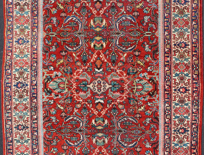 Antique Persian Mahal - Sultanabad Rug with All - Over Geometric Design This Persian Mahal/Sultanabad features a symmetrical, all - over sub - geometric design. The entirety of the piece is enclosed within a complementary multi - tiered. border Re... - Keivan Woven ArtsPTA - 200701 - 16558