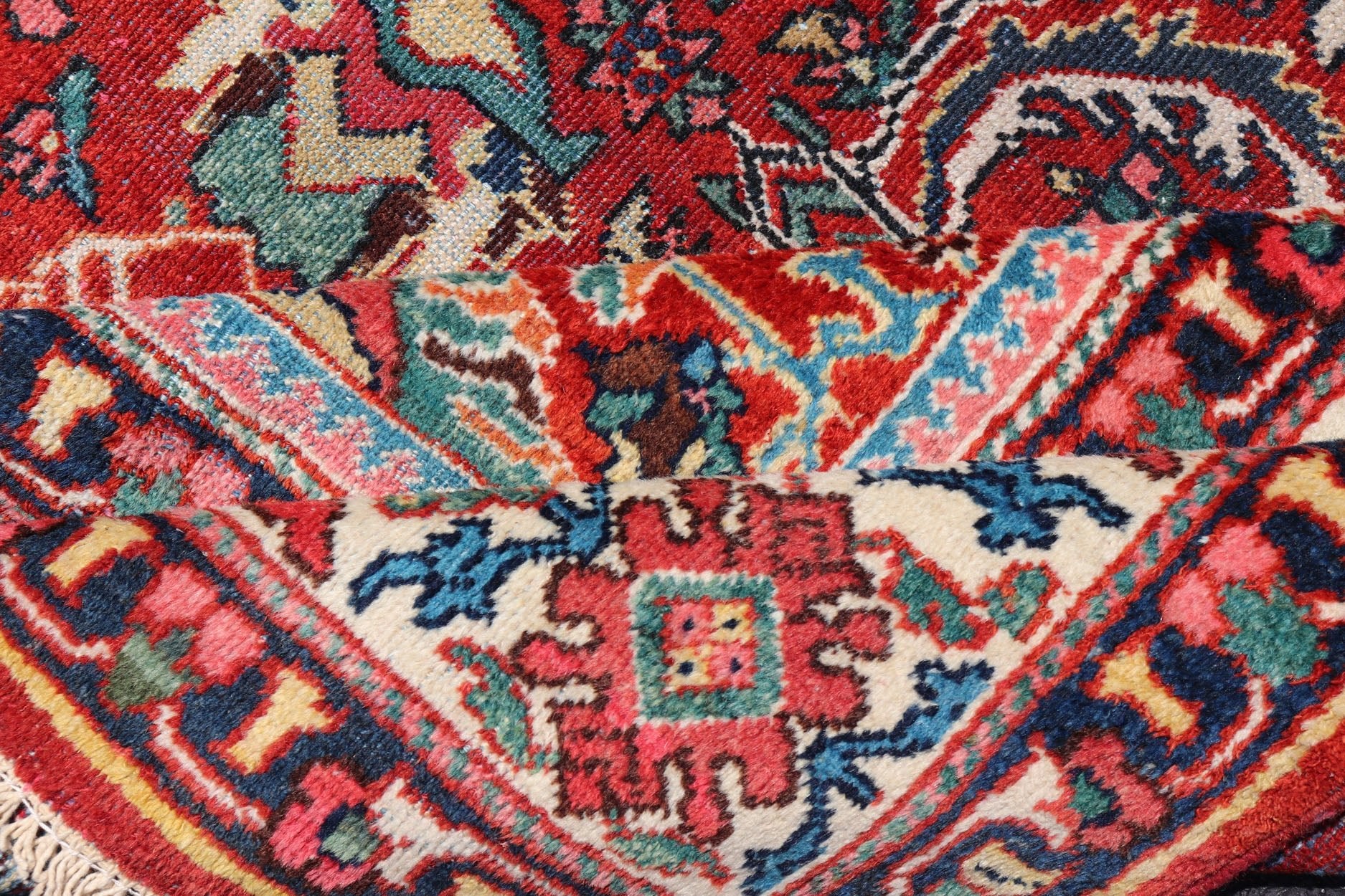 Antique Persian Mahal - Sultanabad Rug with All - Over Geometric Design This Persian Mahal/Sultanabad features a symmetrical, all - over sub - geometric design. The entirety of the piece is enclosed within a complementary multi - tiered. border Re... - Keivan Woven ArtsPTA - 200701 - 16558