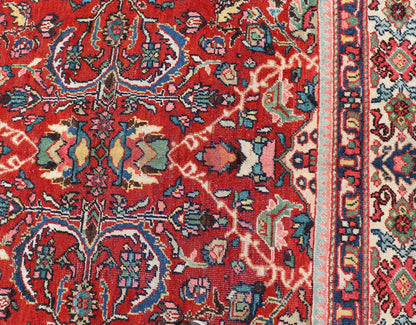 Antique Persian Mahal - Sultanabad Rug with All - Over Geometric Design This Persian Mahal/Sultanabad features a symmetrical, all - over sub - geometric design. The entirety of the piece is enclosed within a complementary multi - tiered. border Re... - Keivan Woven ArtsPTA - 200701 - 16558