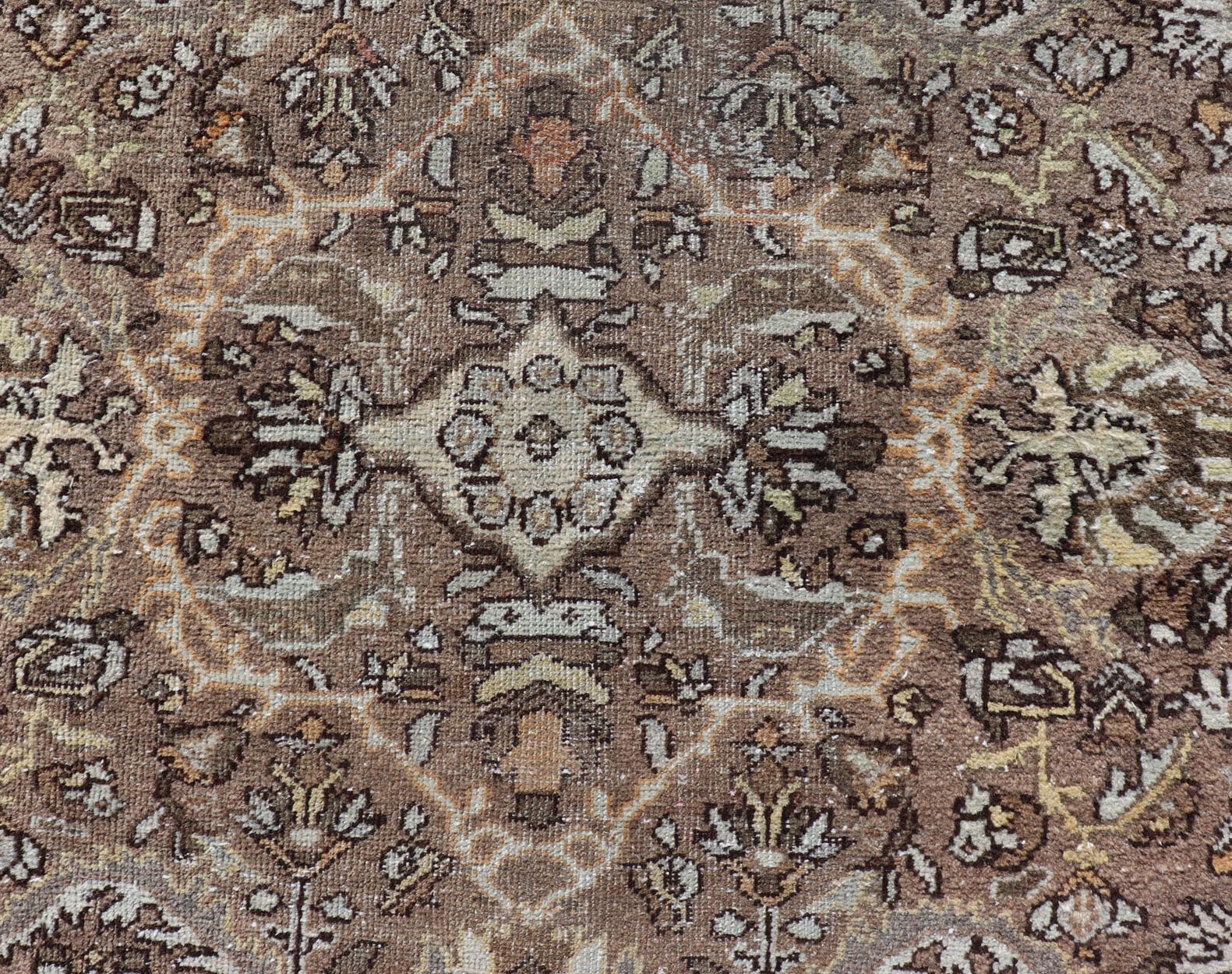 Antique Persian Sultanabad - Mahal Rug with All - Over Sub - Geometric Design Vintage Mahal Rug, Keivan Woven Arts / rug PTA - 200702, country of origin / type: Persian / Sultanabad - Mahal, circa Early - 20th Century. Measures: 6'8 x 10'0 - Keivan Woven ArtsPTA - 200702 - 16564Rug