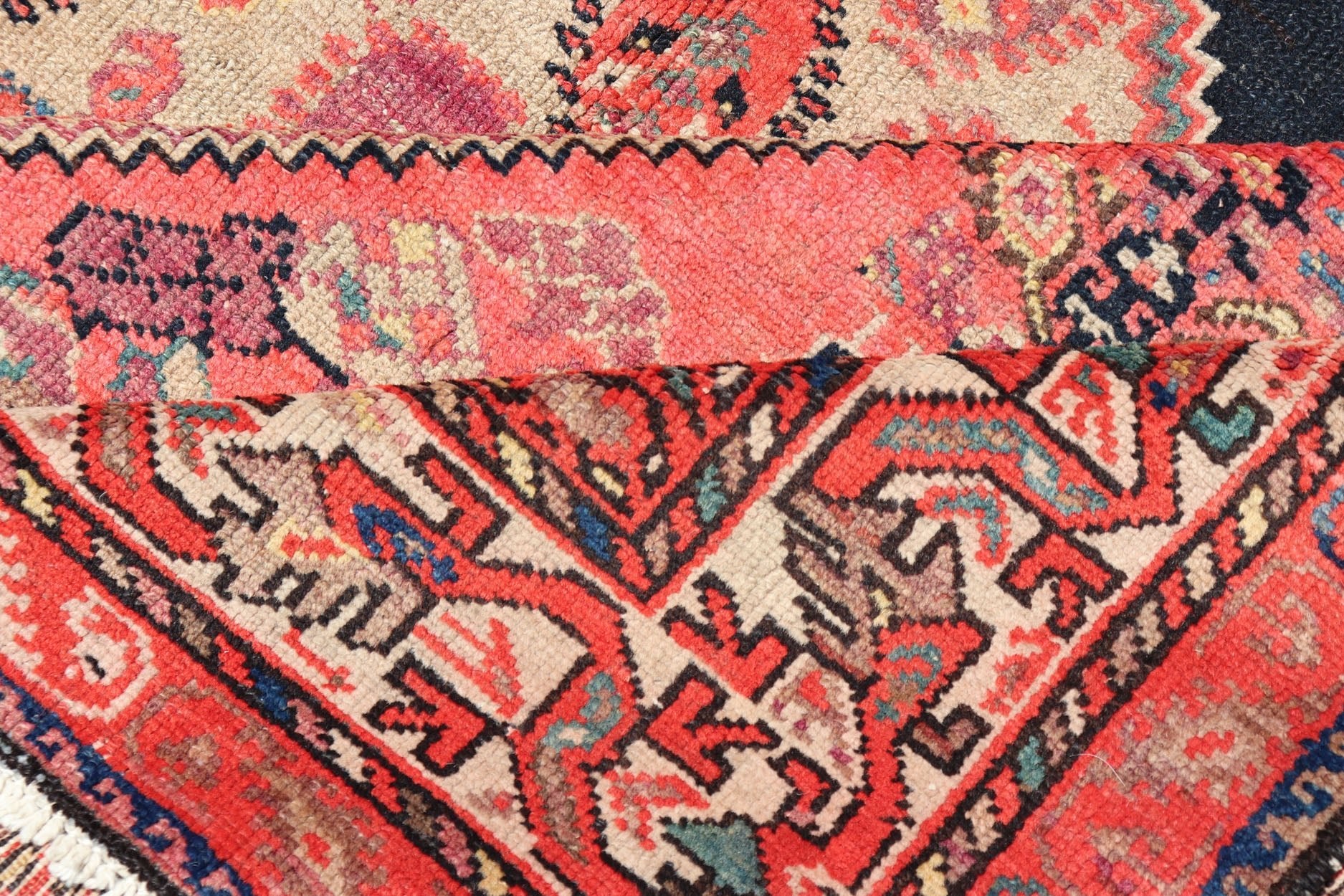 Large Antique Persian Malayer Gallery Runner With Geometric Medallion Keivan Woven Arts This Multicolored Antique Persian Malayer wide gallery runner features a geometric medallion design replete with sub - geometric motifs. The entirety of the ... - Keivan Woven ArtsPTA - 200705 - 16582Rug