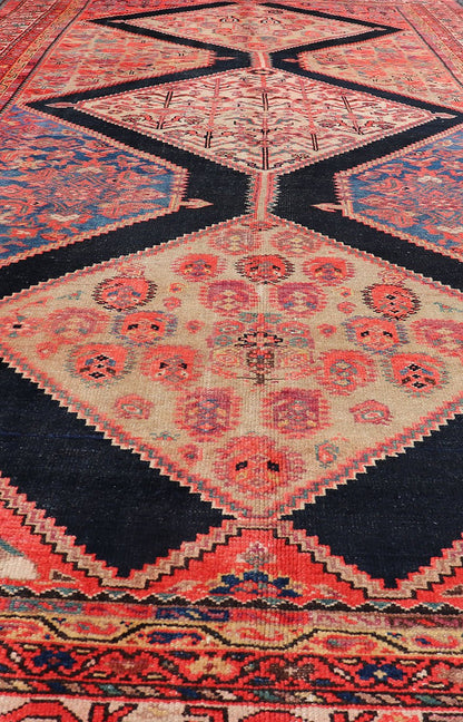 Large Antique Persian Malayer Gallery Runner With Geometric Medallion Keivan Woven Arts This Multicolored Antique Persian Malayer wide gallery runner features a geometric medallion design replete with sub - geometric motifs. The entirety of the ... - Keivan Woven ArtsPTA - 200705 - 16582Rug