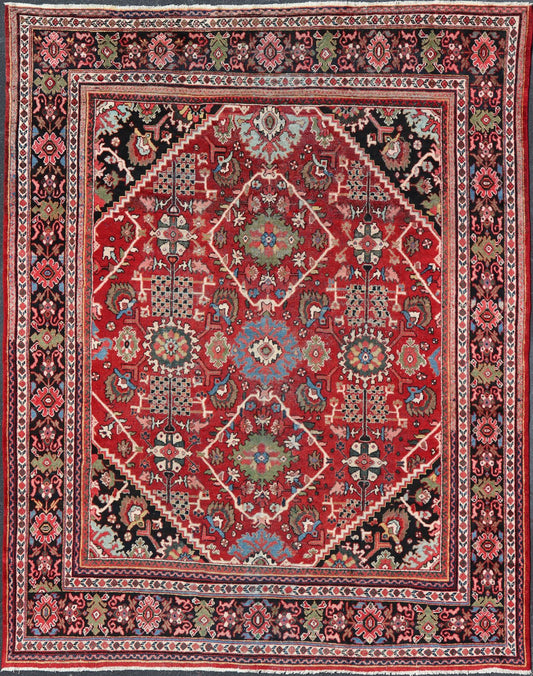 Large Antique Hand Knotted Persian Sultanabad - Mahal Rug with Medallion Design Sultanabad Mahal antique rug from Persia with all - over geometric design, Keivan Woven Arts / rug PTA - 200710, country of origin / type: Iran / Mahal, circa 1920 jewe... - Keivan Woven ArtsPTA - 200710 - 16606