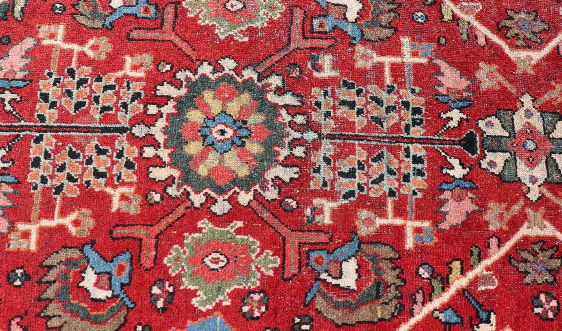 Large Antique Hand Knotted Persian Sultanabad - Mahal Rug with Medallion Design Sultanabad Mahal antique rug from Persia with all - over geometric design, Keivan Woven Arts / rug PTA - 200710, country of origin / type: Iran / Mahal, circa 1920 jewe... - Keivan Woven ArtsPTA - 200710 - 16606