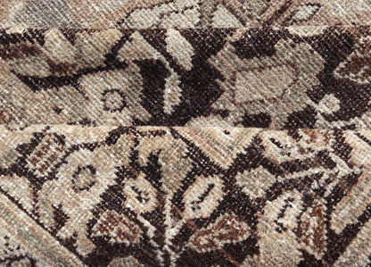 Vintage Persian Sultanabad - Mahal Rug with Sub - Geometric Diamond Herati Design This Vintage Sultanabad - Mahal Rug features a sub - geometric diamond design with herati motifs. The rug is set upon a taupe background and is enclosed within a compleme... - Keivan Woven ArtsPTA - 200715 - 16636Rug