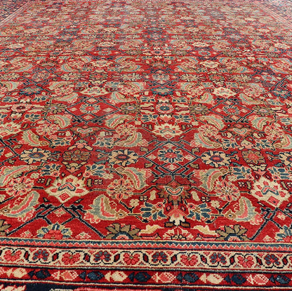 Antique Hand Knotted Persian Sultanabad - Mahal with All - Over Sub - Geometric Design Sultanabad - Mahal Antique Rug, Keivan Woven Arts / rug PTA - 200717, country of origin / type: Persian / Sultanabad - Mahal, circa Early - 20th Century. Measures: 9... - Keivan Woven ArtsPTA - 200717 - 16642