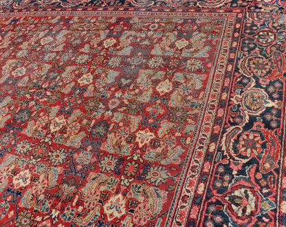 Antique Hand Knotted Persian Sultanabad - Mahal with All - Over Sub - Geometric Design Sultanabad - Mahal Antique Rug, Keivan Woven Arts / rug PTA - 200717, country of origin / type: Persian / Sultanabad - Mahal, circa Early - 20th Century. Measures: 9... - Keivan Woven ArtsPTA - 200717 - 16642Rug