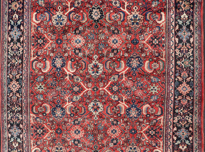 Persian Hand Knotted Vintage Mahal - Sultanabad Rug With All Over Geometric Design Red background Vintage Persian Mahal - Sultanabad rug with All Over Geometric Design, Keivan Woven Arts / rug/PTA - 200719, country of origin / type: Iran / Sultanabad... - Keivan Woven ArtsPTA - 200719 - 16654Rug