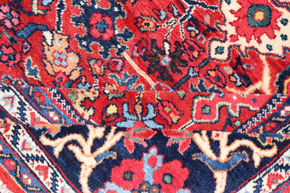 Antique Persian Sultanabad Mahal Rug With All - Over Sub Geometric Design Beautiful and rich Red background with multi colors antique Persian Sultanabad Mahal rug with All Over Geometric Design, Keivan Woven Arts /rug /PTA - 200722, country of origi... - Keivan Woven ArtsPTA - 200722 - 16666