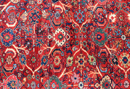 Antique Persian Sultanabad Mahal Rug With All - Over Sub Geometric Design Beautiful and rich Red background with multi colors antique Persian Sultanabad Mahal rug with All Over Geometric Design, Keivan Woven Arts /rug /PTA - 200722, country of origi... - Keivan Woven ArtsPTA - 200722 - 16666