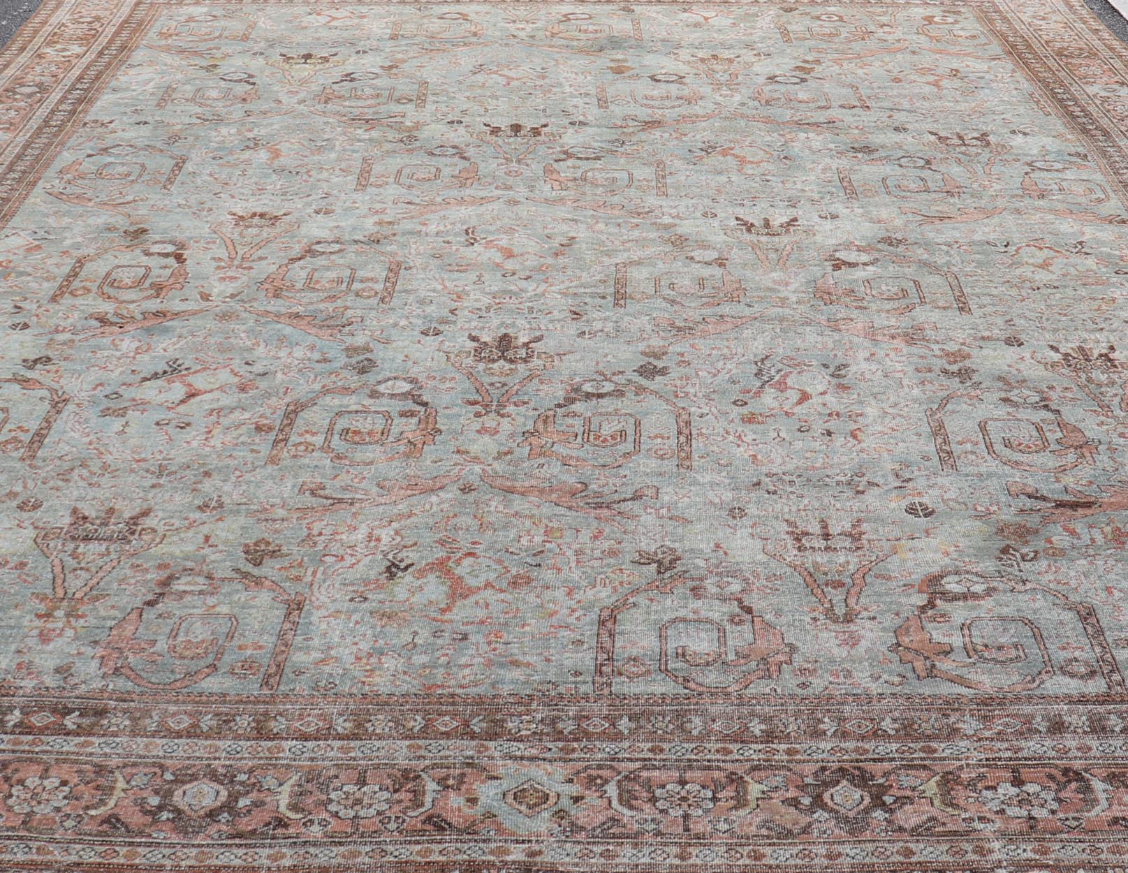 Large Antique Persian Distressed Sultanabad with All - Over Floral Design. Keivan Woven Arts; rug PTA - 200726; country of origin / type: Persian / Sultanabad, circa 1910. Antique distressed Sultanabad. Measures: 13'5 x 19'9 This impressive antique ... - Keivan Woven ArtsPTA - 200726 - 15486 - 16919