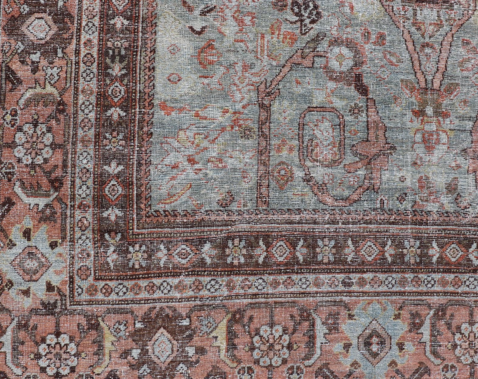 Large Antique Persian Distressed Sultanabad with All - Over Floral Design. Keivan Woven Arts; rug PTA - 200726; country of origin / type: Persian / Sultanabad, circa 1910. Antique distressed Sultanabad. Measures: 13'5 x 19'9 This impressive antique ... - Keivan Woven ArtsPTA - 200726 - 15486 - 16919