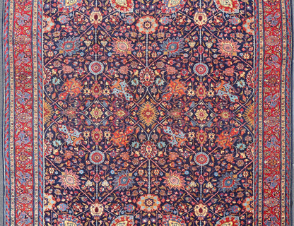 Large Antique Persian Tabriz Rug with All - Over Sub - Geometric and Colorful Design. Country of Origin: Iran; Type: Tabriz; Design: Floral, Sub - Geometric Floral, All - Over; Keivan Woven Arts: rug PTA - 200729; Large Hand - Knotted Antique Persian Tabriz Rug ... - Keivan Woven ArtsPTA - 200729 - 15578Rug