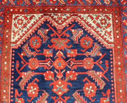 Antique Malayer Runner with All - Over Geometric Herati Design. Keivan Woven Arts This Antique Malayer features a symmetrical all - over, repeating geometric Herati Design set upon a dark blue background. The herati patterns are complemented by a ... - Keivan Woven ArtsPTA - 21009 - 18030