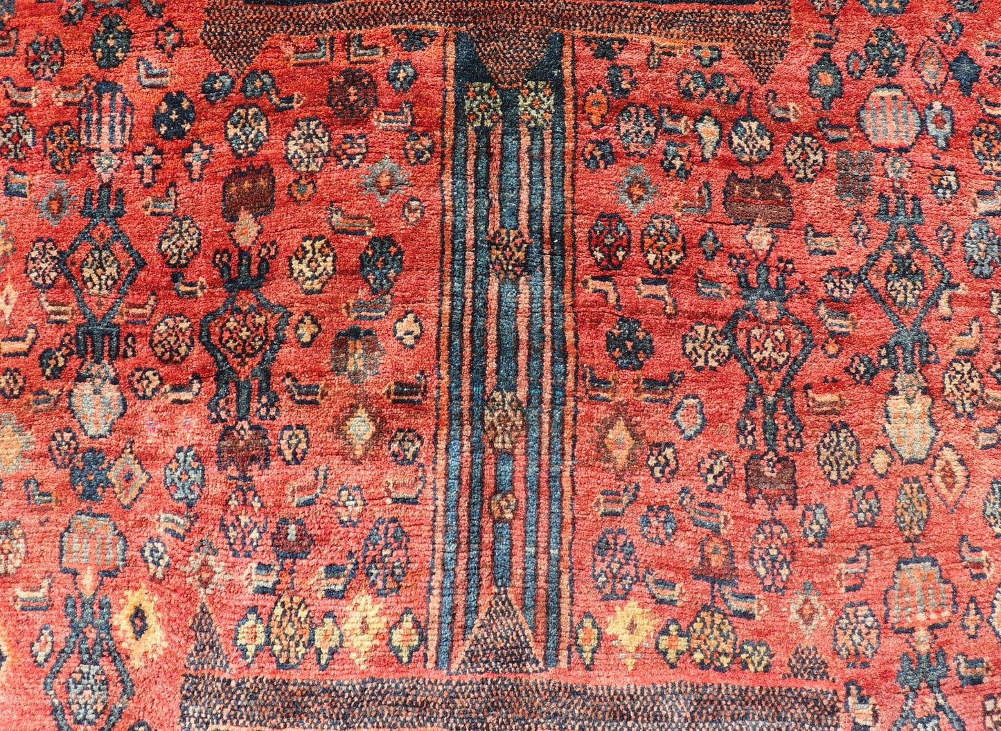 Antique Gallery Bidjar rug with tribal Design, Keivan Woven Arts/ rug/PTA - 21021 country of origin / type: Persian / Bidjar, circa mid - 20th Century. Measures: 5'5 x 13'3. Made is Kurdistan region of Persia, this beautiful antique Bidjar ga... - Keivan Woven ArtsPTA - 21021 - 18054