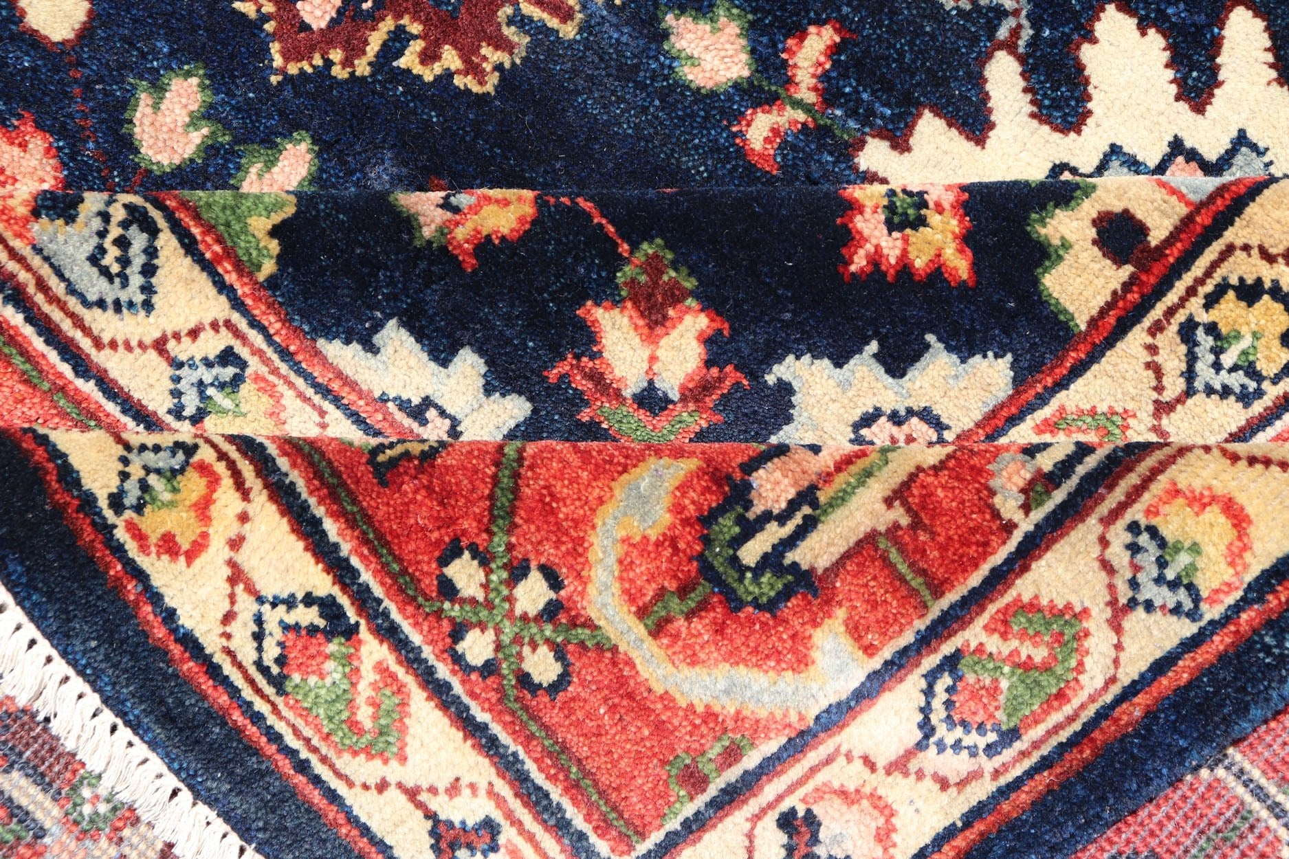 Keivan Woven Arts Sultanabad - Mahal Design in All - Over Floral Hand - Knotted Carpet Beautiful modern Mahal - Sultanabad hand - knotted wool rug with a Traditional Design. This Mahal - Sultanabad rug has a multi - color accent in a gorgeous all - over floral design.... - Keivan Woven ArtsPTA - 2109 - 05 - 17056