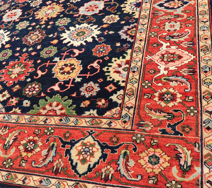 Keivan Woven Arts Sultanabad - Mahal Design in All - Over Floral Hand - Knotted Carpet Beautiful modern Mahal - Sultanabad hand - knotted wool rug with a Traditional Design. This Mahal - Sultanabad rug has a multi - color accent in a gorgeous all - over floral design.... - Keivan Woven ArtsPTA - 2109 - 05 - 17056