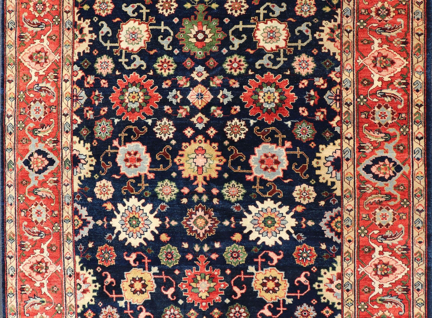 Keivan Woven Arts Sultanabad - Mahal Design in All - Over Floral Hand - Knotted Carpet Beautiful modern Mahal - Sultanabad hand - knotted wool rug with a Traditional Design. This Mahal - Sultanabad rug has a multi - color accent in a gorgeous all - over floral design.... - Keivan Woven ArtsPTA - 2109 - 05 - 17056