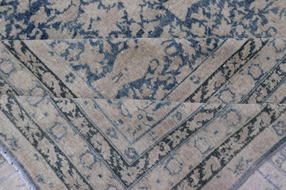 Antique Indian Agra Rug with All - Over Floral Design in Light Blues and Cream. Keivan Woven Arts, rug R20 - 0304, country of origin / type: India / Agra, circa 1900 Measures: 13'4 x 15'11 This large and wide antique Indian Agra was finel... - Keivan Woven ArtsR20 - 0304 - 12837Rug