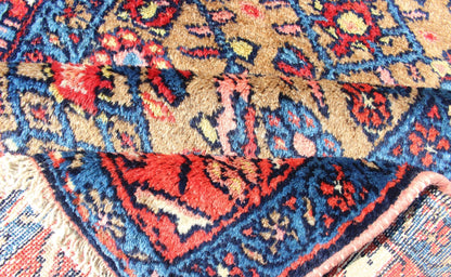 Antique Persian Hamadan Rug with Colorful Geometric All - Over Design in Yellow. Antique Persian Hamadan rug in rich color tones and all over Herati geometric design, rug R20 - 0717 - 259 , country of origin / type: Iran / Hamadan, circa 1920. ... - Keivan Woven ArtsR20 - 0717 - 259 - 13022Rug