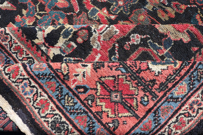Antique Persian Sultanabad - Mahal Rug with Dark Navy Field and Red Border. Antique Persian Sultanabad - Mahal rug with dark Blue field and red border. Keivan Woven Arts / rug R20 - 0801, country of origin / type: Iran / Oushak, circa 1920s Measures:10'5 ... - Keivan Woven ArtsR20 - 0801 - 13092Rug