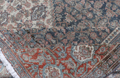 Antique Persian Fine Senneh Rug with Medallion and Tribal Geometric Design Medallion geometric design Senneh antique rug from Persia in various color tones, rug R20 - 0822, country of origin / type: Iran / Senneh, circa 1910. This incredibl... - Keivan Woven ArtsR20 - 0822 - 13242Rug