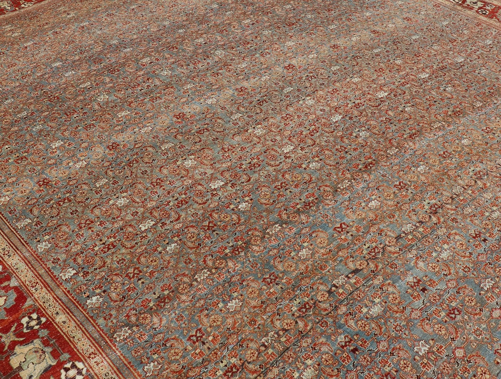 Over sized Antique Persian Bidjar Rug in Herati Design by Keivan Woven Arts Large Antique Persian Bidjar Rug in All Over Herati Design by Keivan Woven Arts. This Over sized Antique Bidjar Persian rug has variety of colors, rug R20 - 0903 - 178549, ... - Keivan Woven ArtsR20 - 0903 - 178549 - 13726