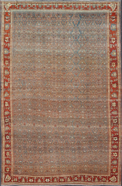 Over sized Antique Persian Bidjar Rug in Herati Design by Keivan Woven Arts Large Antique Persian Bidjar Rug in All Over Herati Design by Keivan Woven Arts. This Over sized Antique Bidjar Persian rug has variety of colors, rug R20 - 0903 - 178549, ... - Keivan Woven ArtsR20 - 0903 - 178549 - 13726