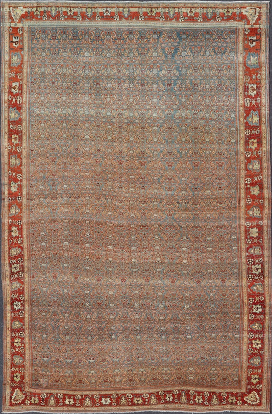 Over sized Antique Persian Bidjar Rug in Herati Design by Keivan Woven Arts Large Antique Persian Bidjar Rug in All Over Herati Design by Keivan Woven Arts. This Over sized Antique Bidjar Persian rug has variety of colors, rug R20 - 0903 - 178549, ... - Keivan Woven ArtsR20 - 0903 - 178549 - 13726