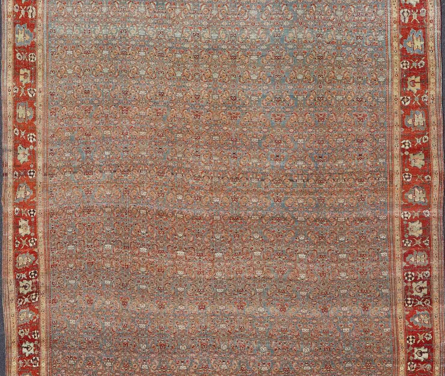 Over sized Antique Persian Bidjar Rug in Herati Design by Keivan Woven Arts Large Antique Persian Bidjar Rug in All Over Herati Design by Keivan Woven Arts. This Over sized Antique Bidjar Persian rug has variety of colors, rug R20 - 0903 - 178549, ... - Keivan Woven ArtsR20 - 0903 - 178549 - 13726