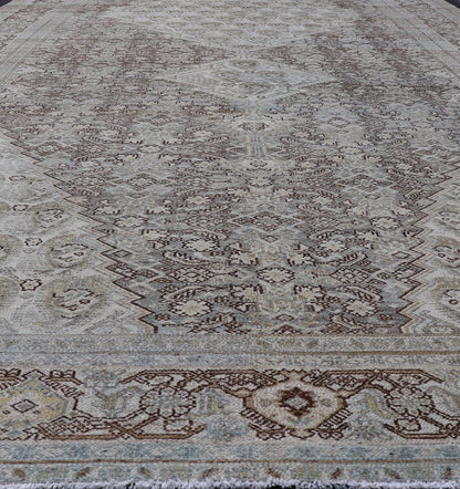 Persian Gallery Antique Malayer Rug with Medallion Design With Paisley & Herati Design. Keivan Woven Arts / rug R20 - 0914, Keivan Woven Arts / country of origin / type: Iran / Malayer, circa 1920. Measures: 7'0 x 20'0 This antique Malayer carpet ... - Keivan Woven ArtsR20 - 0914 - 14076