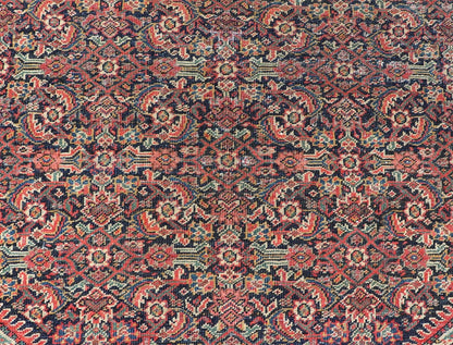 Antique Faraghan Fine Persian Rug in Navy Color Background And Jewel Tones. Keivan Woven Arts / Rug / R20 - 1003 / Type / Iran / Faraghan / Circa Early 20th Century. Measures: 2'10 x 5'6 This exquisite antique Faraghan fine Persian rug displays a ... - Keivan Woven ArtsR20 - 1003 - 14088Rug
