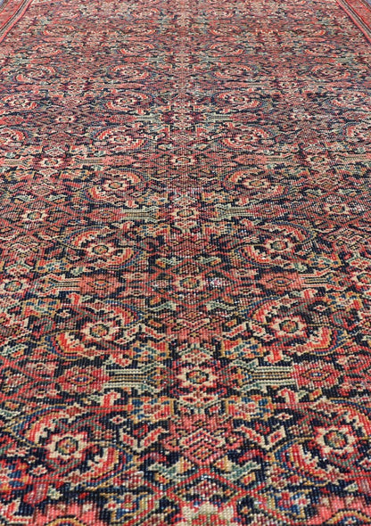 Antique Faraghan Fine Persian Rug in Navy Color Background And Jewel Tones. Keivan Woven Arts / Rug / R20 - 1003 / Type / Iran / Faraghan / Circa Early 20th Century. Measures: 2'10 x 5'6 This exquisite antique Faraghan fine Persian rug displays a ... - Keivan Woven ArtsR20 - 1003 - 14088Rug