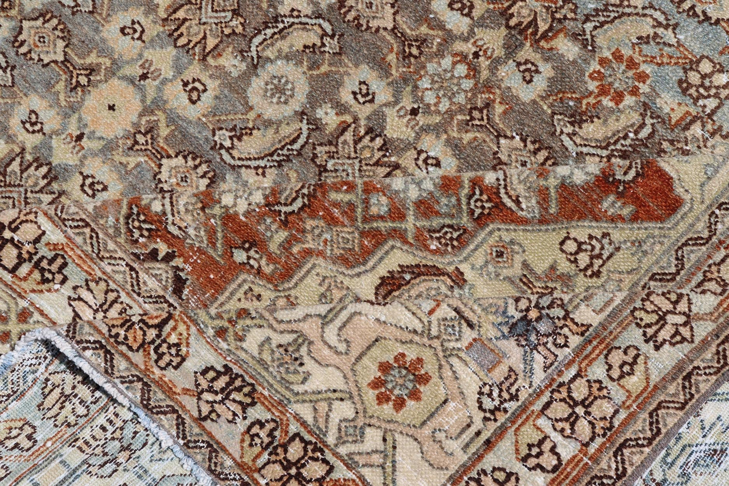 Antique Hamadan Gallery Rug with Medallion and All - Over Sub - Geometric Design Antique Hand - Knotted Persian Hamadan Rug with Medallion, Keivan Woven Arts; rug R20 - 1205, country of origin / type: Iran / Hamadan, circa 1920. Measures: 7'1 x 16'5 Thi... - Keivan Woven ArtsR20 - 1205 - 14190