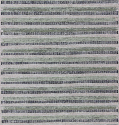 Scandinavian Design Flat - Weave Rug with Striped Design in Charcoal and Green This modern Scandinavian flat - weave patterned rug is inspired by the work of Swedish textile designers of the early to mid - 20th century. With a unique blend of historic... - Keivan Woven ArtsRJK - 116 - SHB - 002 - 03 - 8583Rug