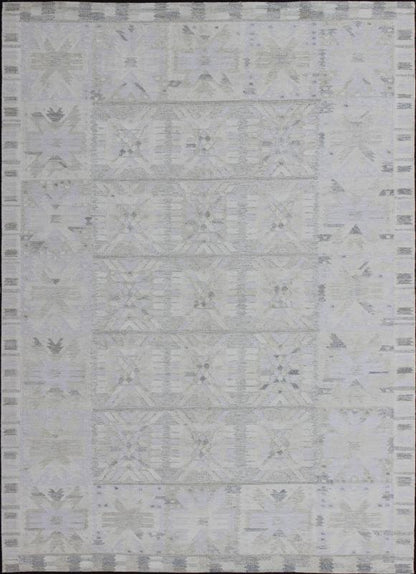This Scandinavian Flat - Weave patterned rug is inspired by the work of Swedish textile designers of the early to mid - 20th Century. With a unique blend of historical and modern design, this dynamic and exciting composition is beautifully suited for conte... - Keivan Woven ArtsRJK - 14861 - SHB - 001 - 03 - 7373Rug