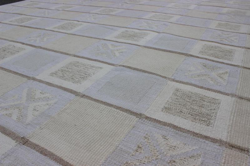 Large Modern Flatweave Scandinavian Geometric Design Rug in Neutral Tones This Scandinavian flat - weave patterned rug is inspired by the work of Swedish textile designers of the early to mid - 20th century. With a unique blend of historical and mod... - Keivan Woven ArtsRJK - 14893 - SHB - 003 - 02 - 7563Rug
