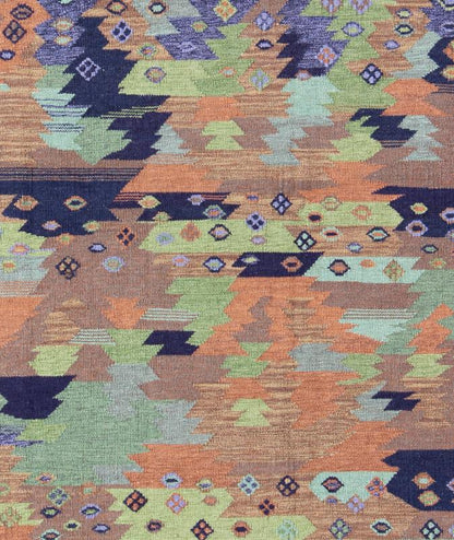 Scandinavian Flat - Weave Style. Measures: 8'6 x 10'. This Scandinavian carpet can be made in any custom size and works well in a variety of interiors, including transitional, contemporary and modern. This particular piece features a textured tan b... - Keivan Woven ArtsRJK - 15370 - SHB - 112 - 01 - 8311Rug